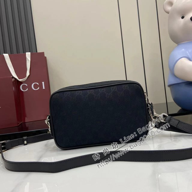 Gucci專櫃古馳最新款小號男士單肩斜挎包 jh2953型號：834802
